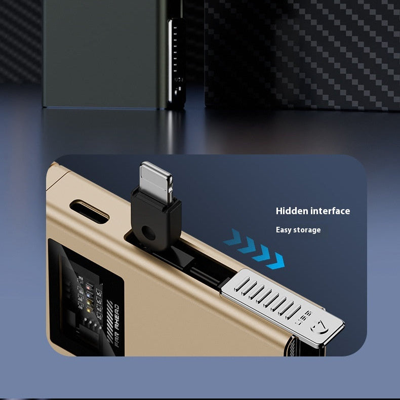 Flame Dual Metal USB Power Bank Lighter