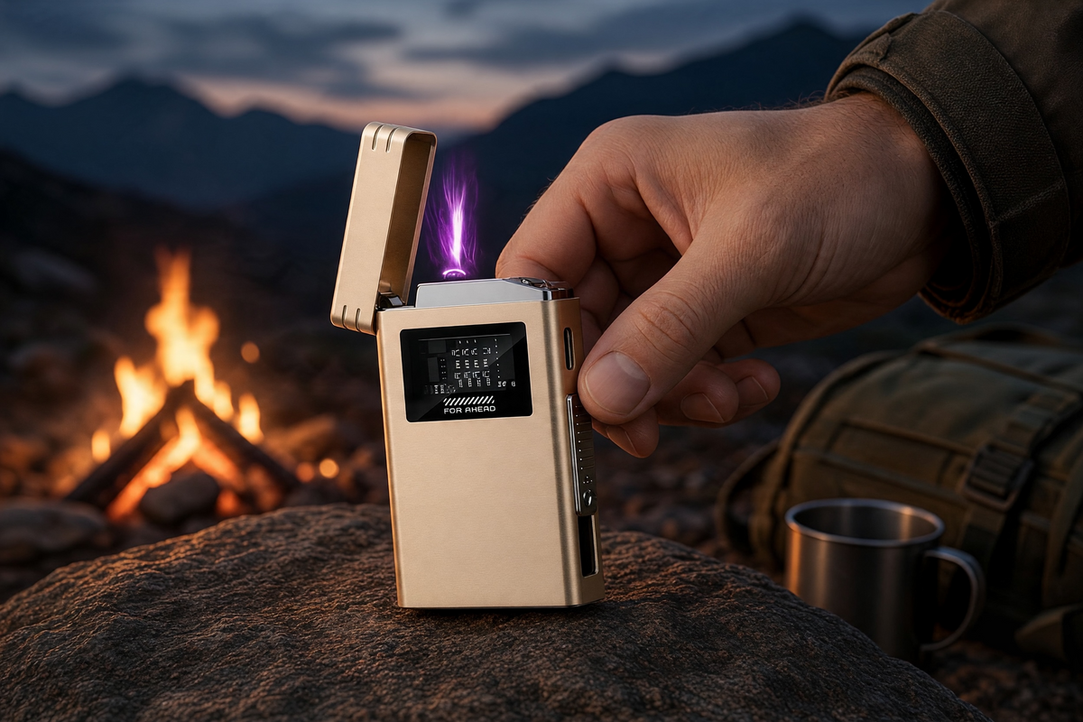 Voltix Dual Metal USB Power Bank Lighter